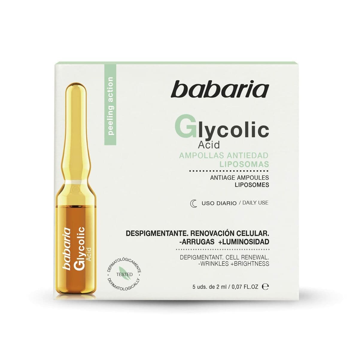Ampullit Babaria Glycolic Acid 2 ml Glykolihapolla