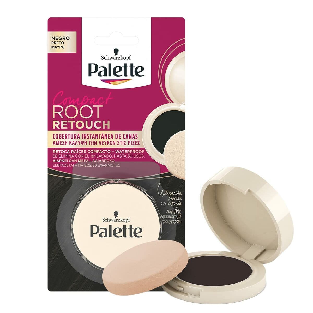 Corrector de Raíces Schwarzkopf Root Retouch Negro 3 g Compacto