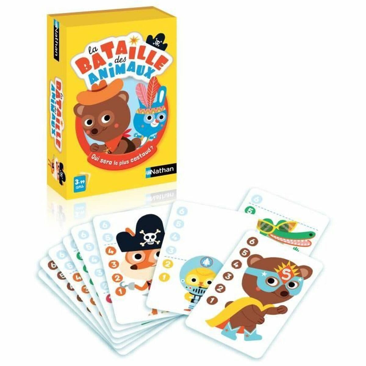 Juego de Cartas Nathan La Batille des animaux - Image 2
