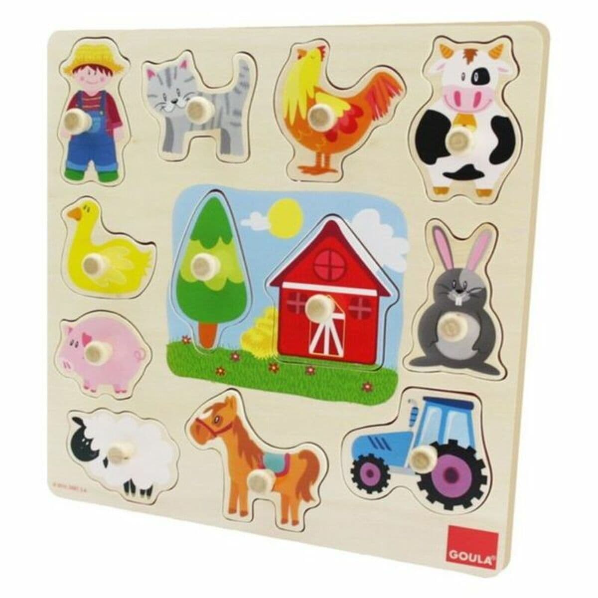 Puzzle Infantil de Madera Goula 53025 (12 pcs) - Image 2