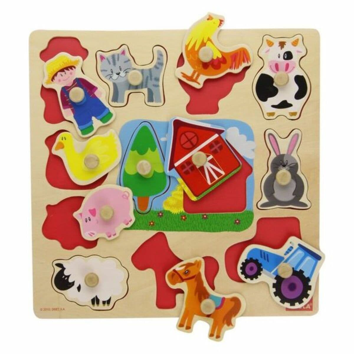 Puzzle Infantil de Madera Goula 53025 (12 pcs) - Image 3