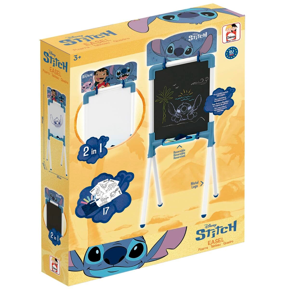 Dubbelzijdig krijtbord Chicos 37 x 32 x 98 cm - Image 2