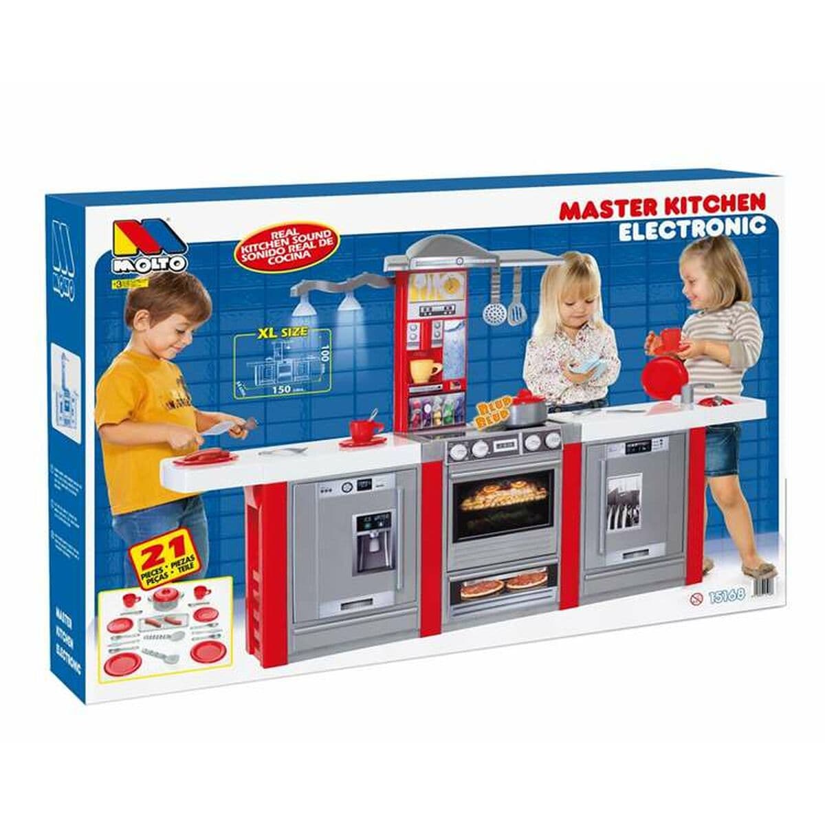 Toy kitchen Moltó Masterkitchen 150 x 100 x 34 cm - Image 2