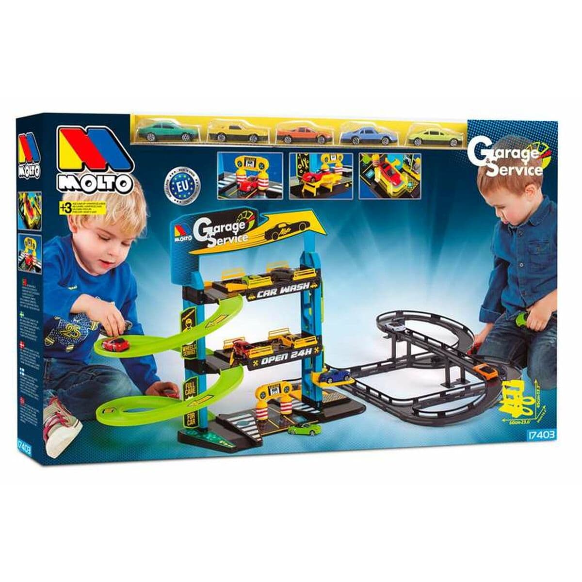 Garažno Parkiralište s Vozilima Moltó 17403 59 x 55 x 33 cm