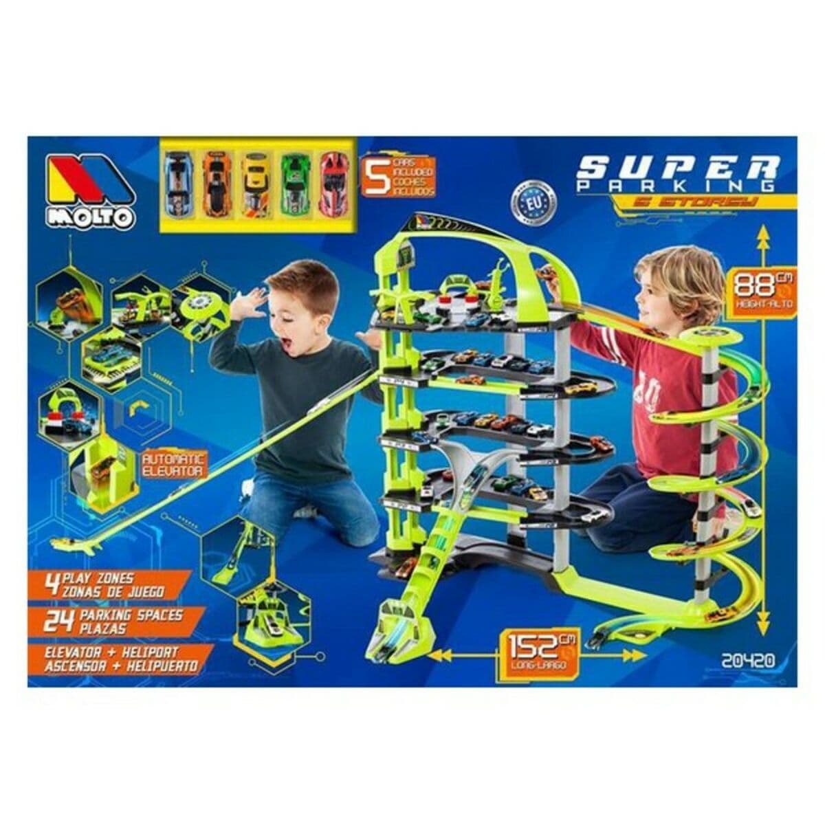 Parkhaus mit Fahrzeugen Moltó Super-Parkhaus 152 cm - Image 2
