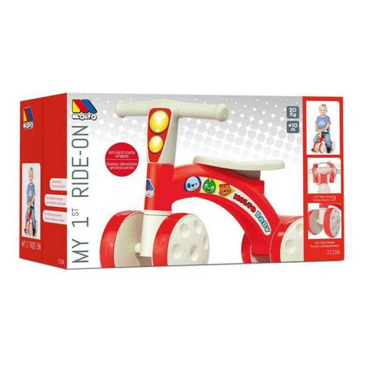 Trehjulssykkel Moltó Rød - Image 2