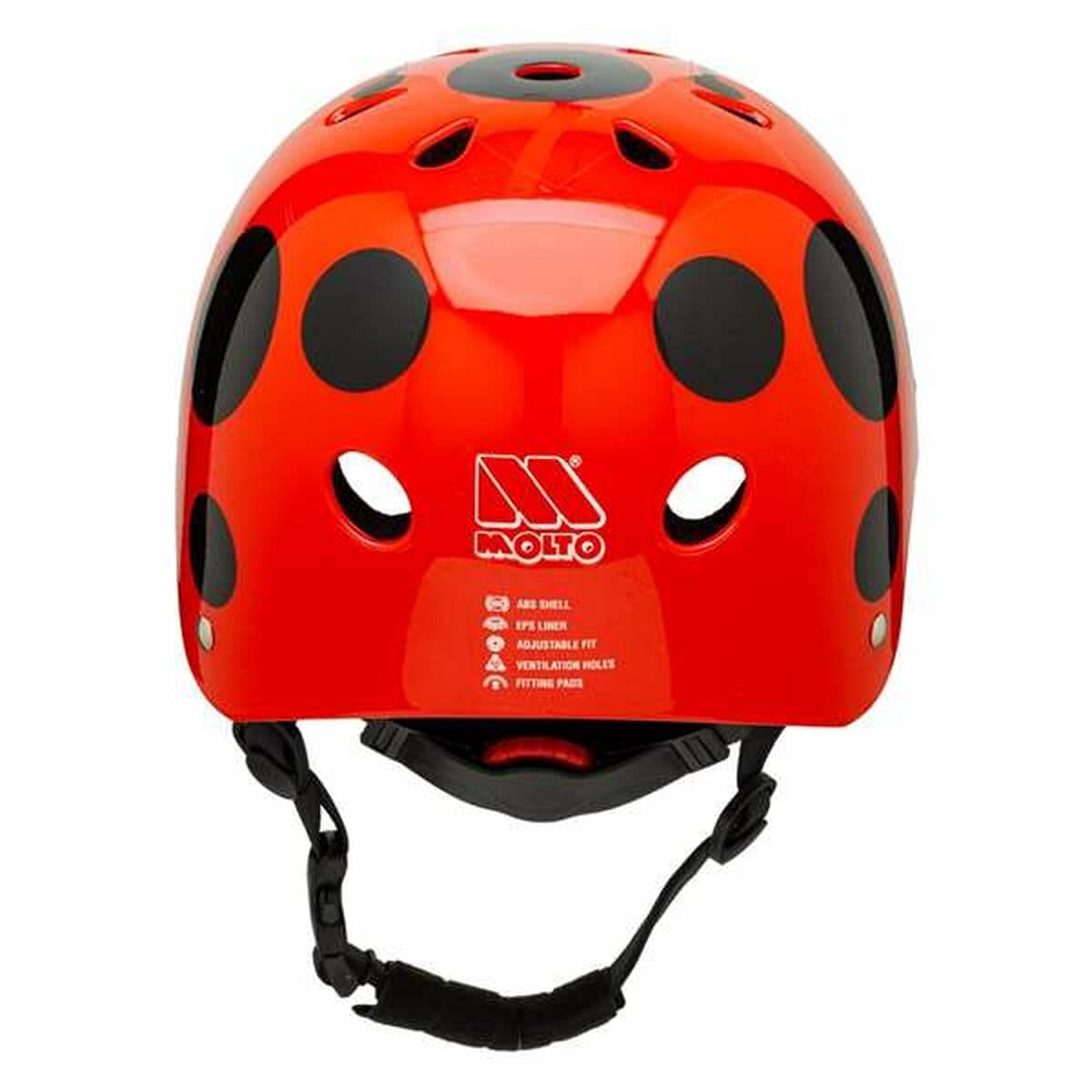 Kask rowerowy dla dzieci Moltó Czerwony Biedronka 26 x 21 x 16,5 cm - Image 3
