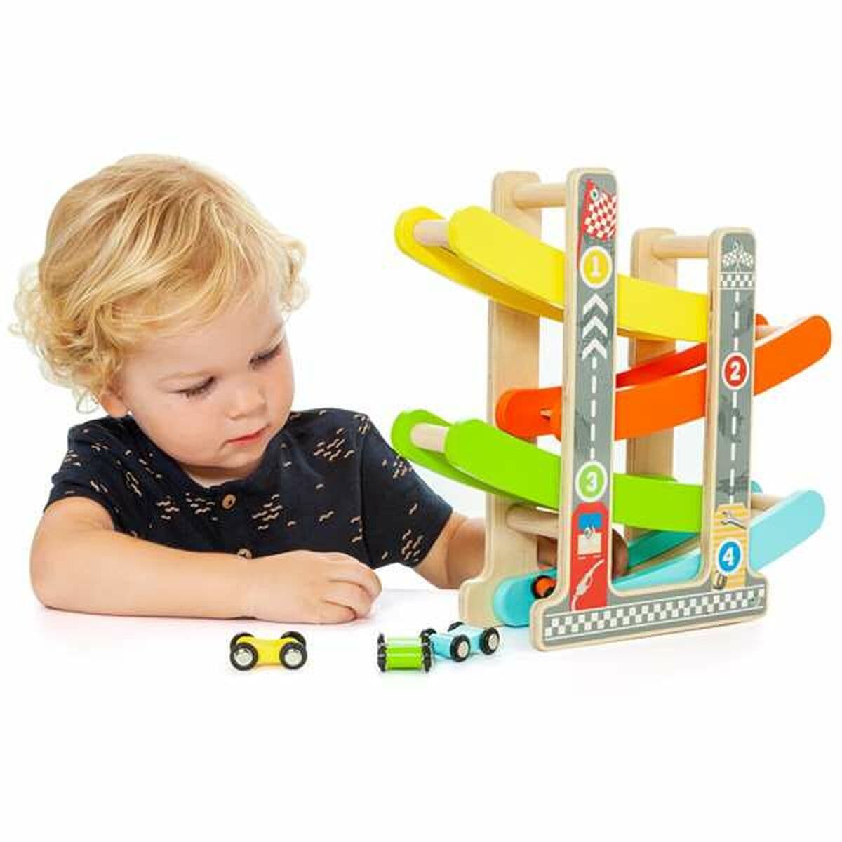 Pista in Legno con Rampe per Macchinine Moltó - Image 4