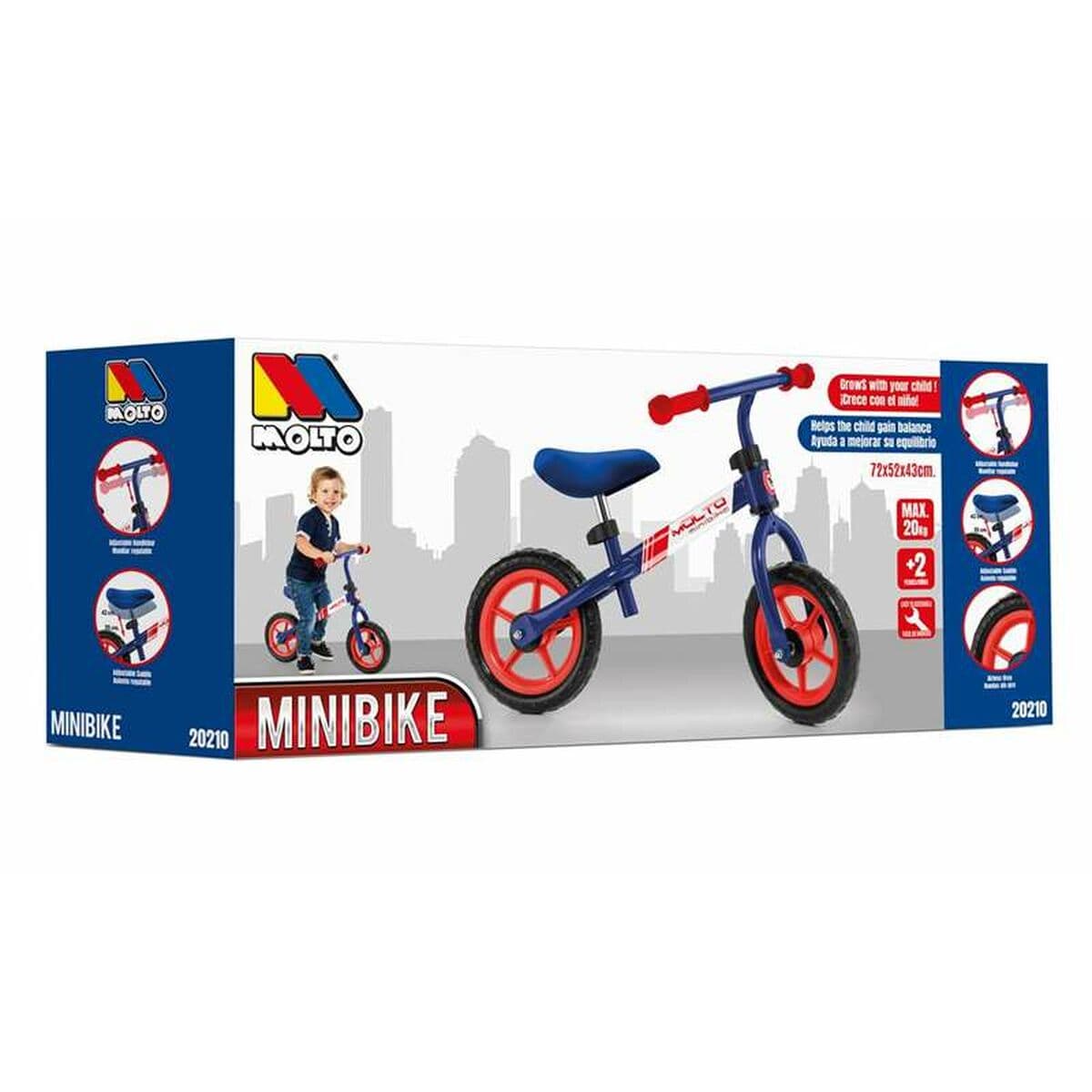 Bicicleta Infantil Moltó Minibike Azul - Image 3
