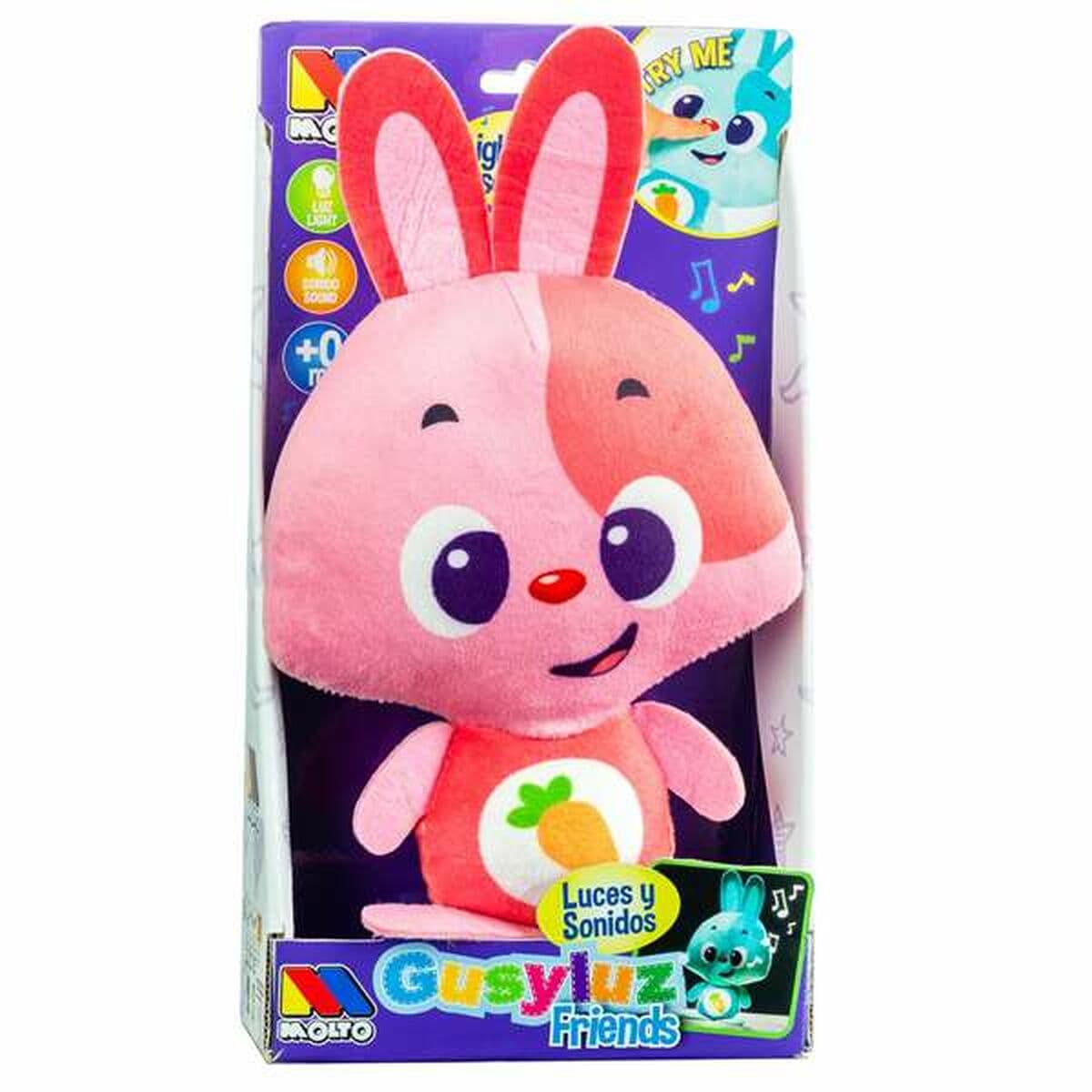 Pehme mänguasi häälega Moltó Gusy luz Baby Bunny Roosa 7,5 cm - Image 2