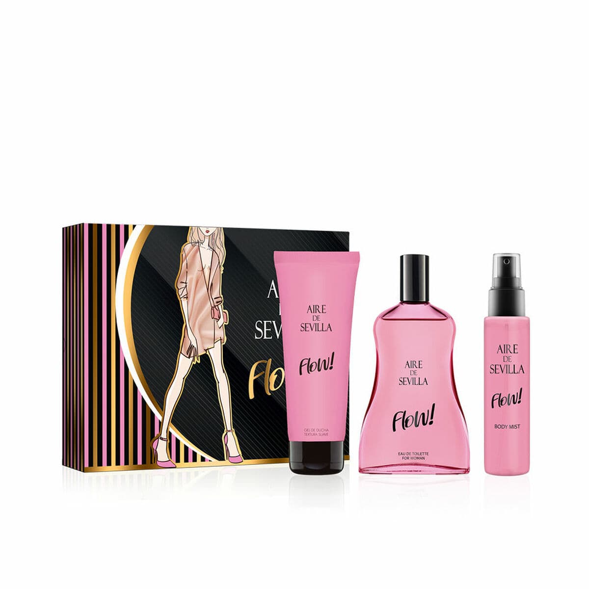 Set de Perfume Mujer Aire de Sevilla Flow! 3 Piezas