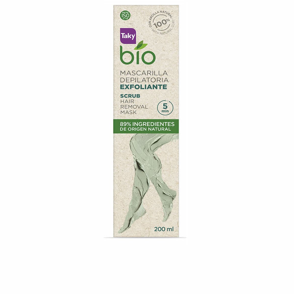 Krem do Depilacji Ciała Taky Bio Natural 0% Scrub 200 ml