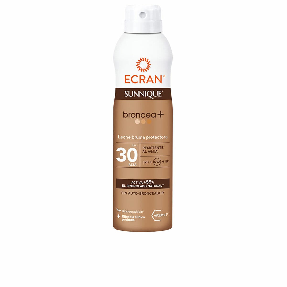 Saulės pienas Ecran Ecran Sunnique Spf 30 250 ml Purškiklis