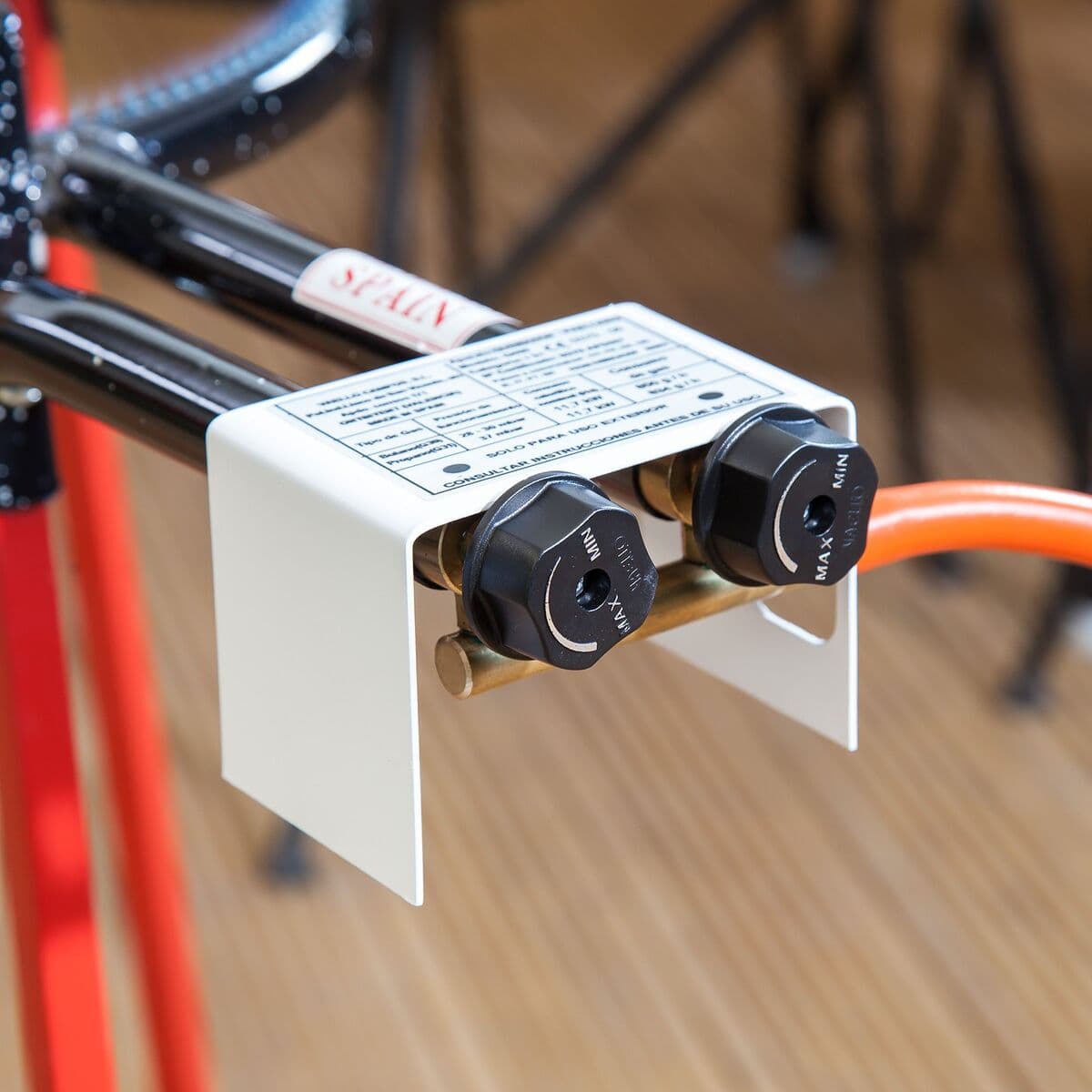 Palnik do Paelli Vaello 6140 Czarny Stal Tripod Palnik Hiszpania (2 Części) (Odnowione A) - Image 8