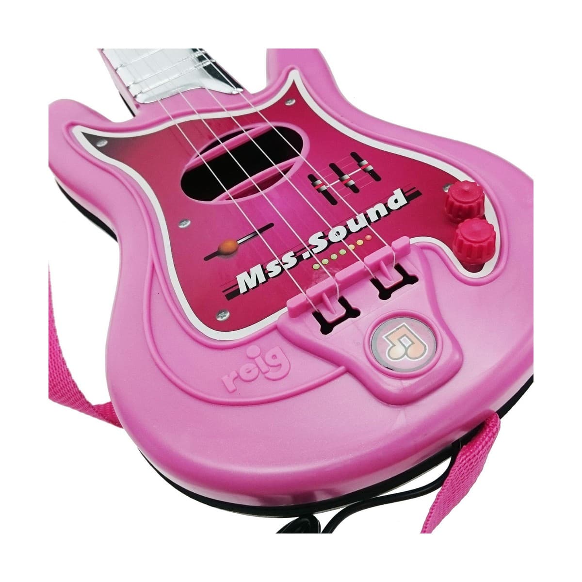 Guitare pour Enfant Reig Microphone Rose - Image 3