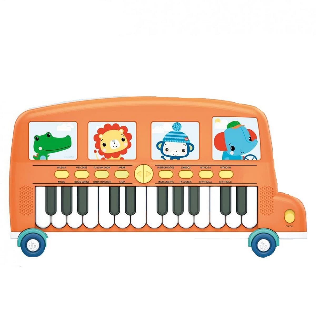 Leksakspiano Fisher-Price Elpiano Buss