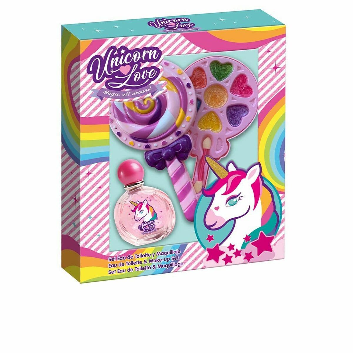 Set di Trucchi per Bambini Unicorn Love Leccalecca Bi EDT 9 Pezzi