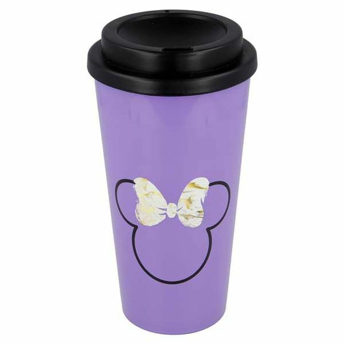 Glas med lock Minnie Mouse 01049 (520 ml)