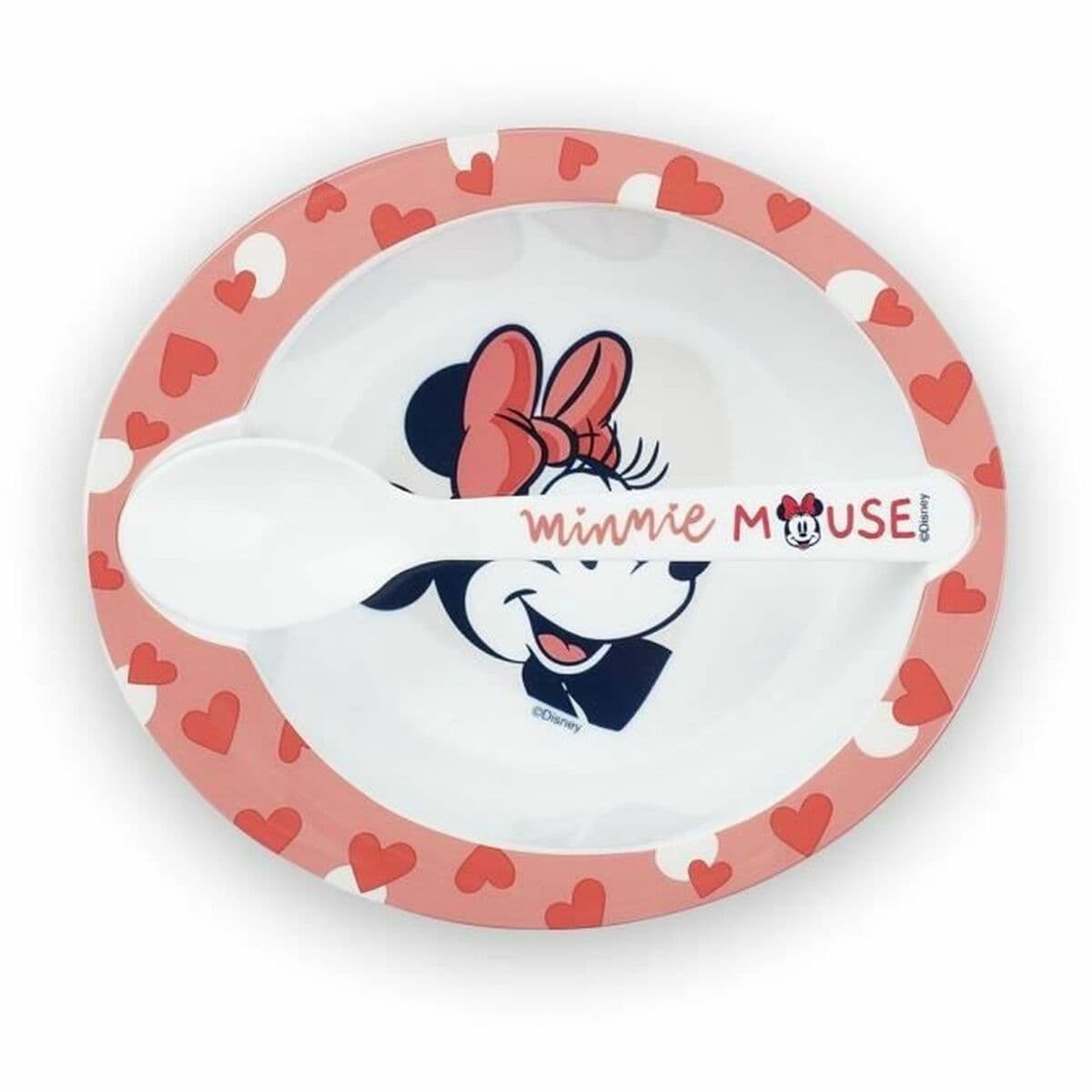 Set di Stoviglie ThermoBaby Minnie Microwave Meal Set Bowl + Spoon