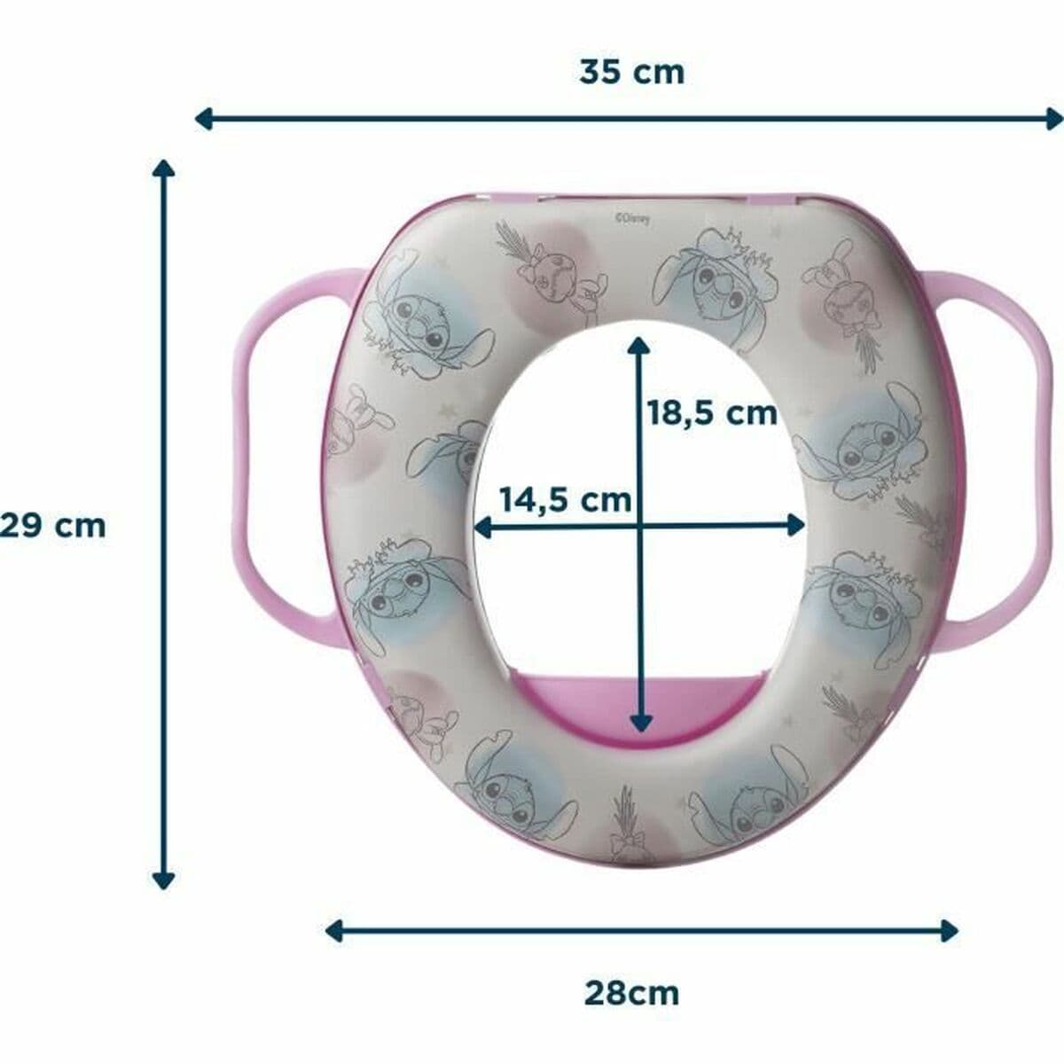 Nakładka na sedes z uchwytami dla dzieci Disney - Image 6
