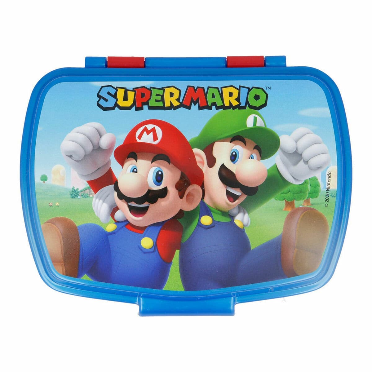 Brotdose für Sandwiches Super Mario Kunststoff Rot Blau (17 x 5.6 x 13.3 cm) - Image 2