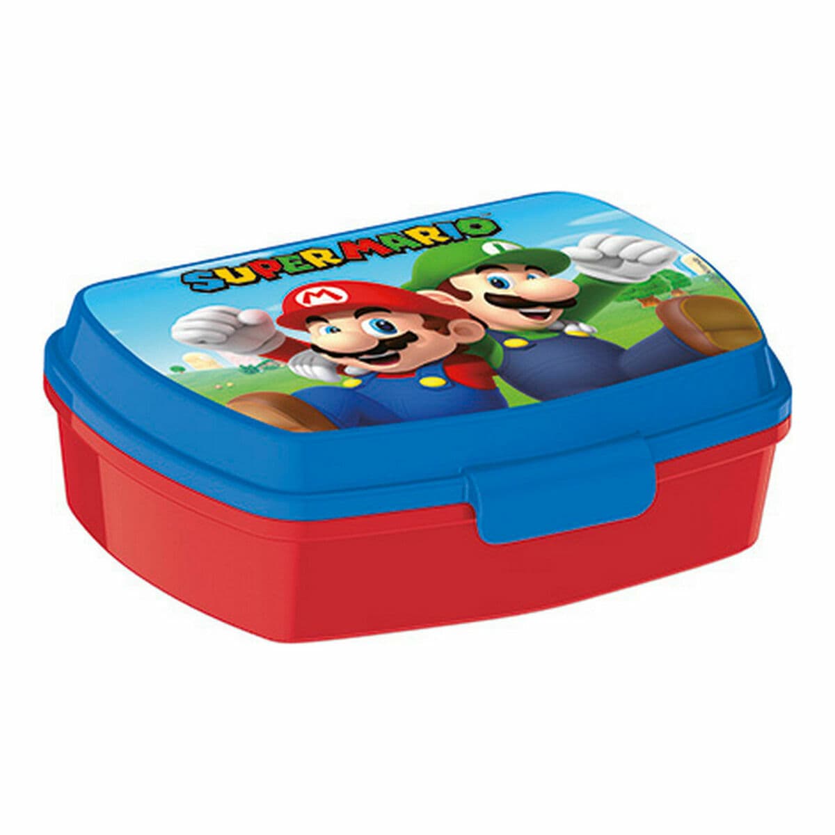 Brotdose für Sandwiches Super Mario Kunststoff Rot Blau (17 x 5.6 x 13.3 cm) - Image 4