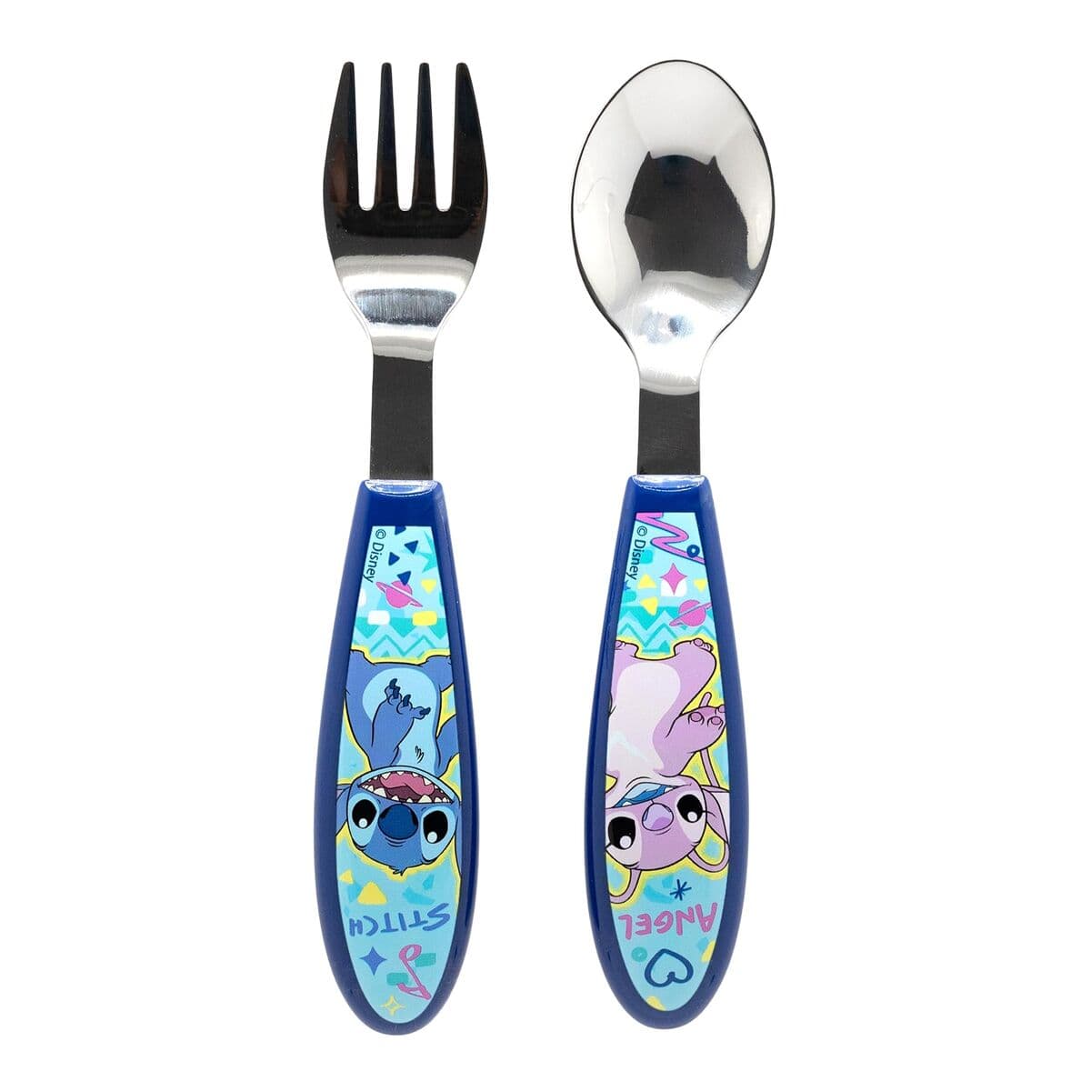 Cutlery set ThermoBaby LILO & STITCH Blue Turquoise Metal Stainless steel 2 Pieces - Image 2