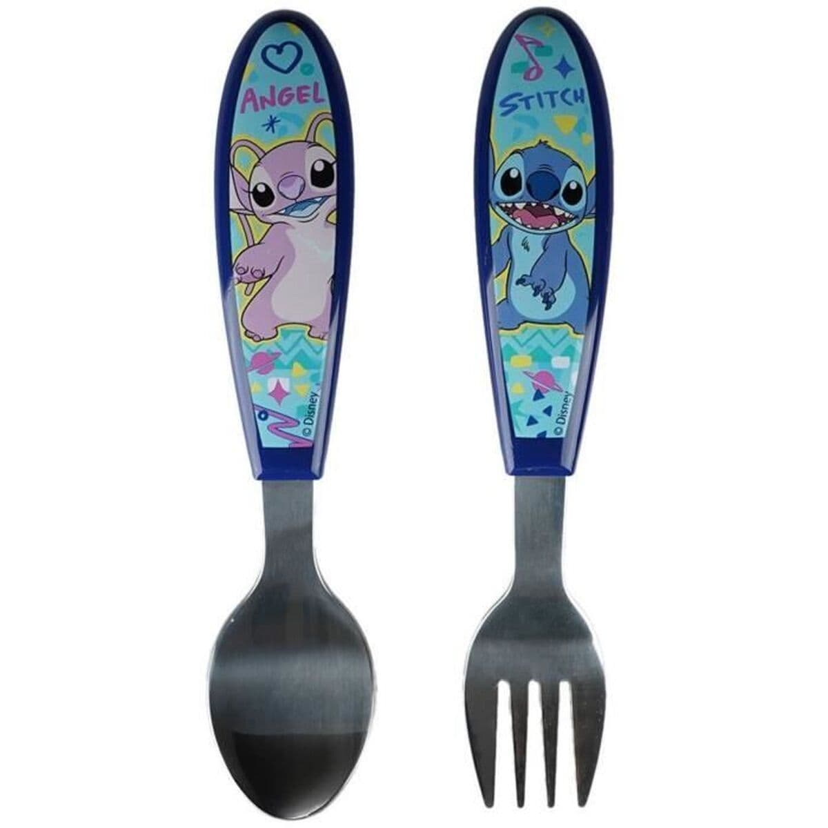 Cutlery set ThermoBaby LILO & STITCH Blue Turquoise Metal Stainless steel 2 Pieces - Image 5