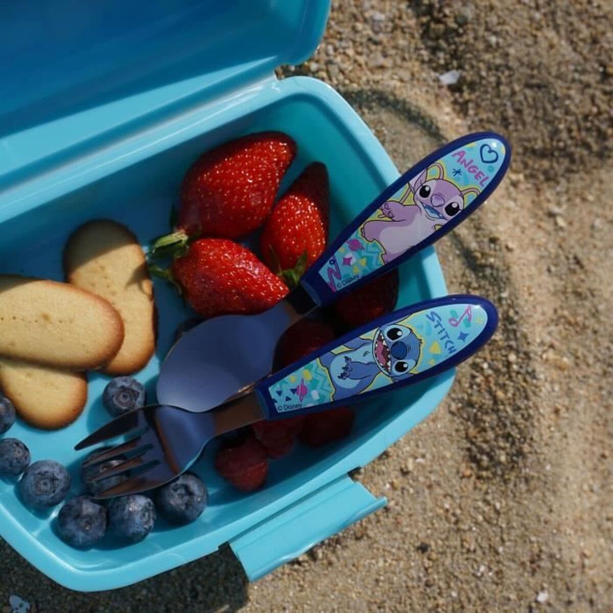 Cutlery set ThermoBaby LILO & STITCH Blue Turquoise Metal Stainless steel 2 Pieces - Image 6