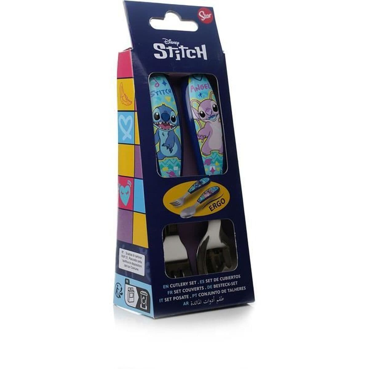 Cutlery set ThermoBaby LILO & STITCH Blue Turquoise Metal Stainless steel 2 Pieces - Image 9