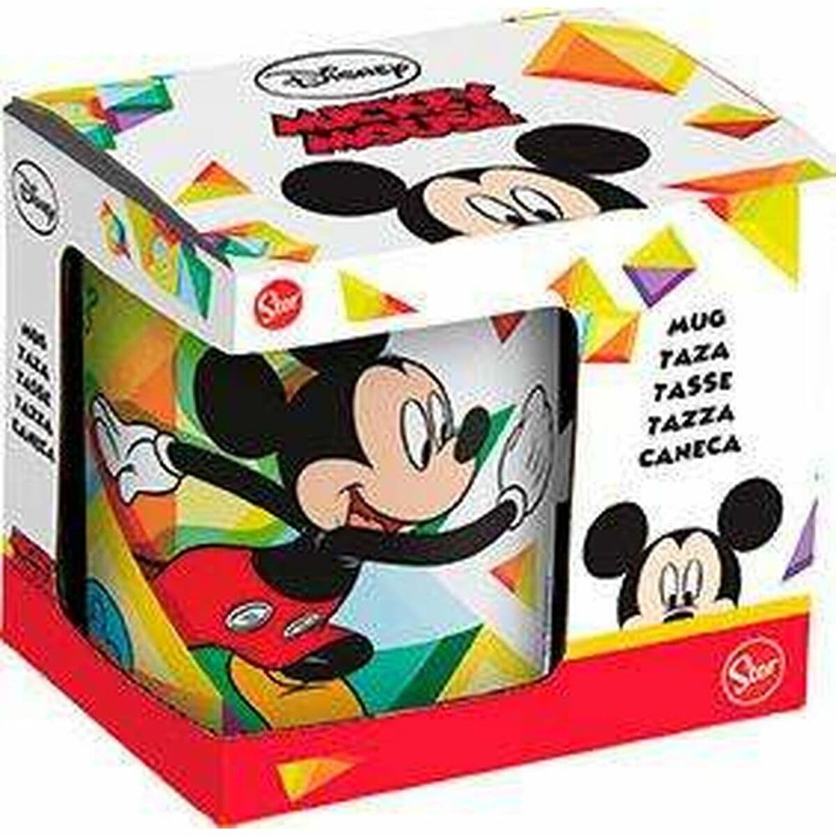 Mok Mickey Mouse Happy smiles Blauw Rood Keramisch 350 ml - Image 3