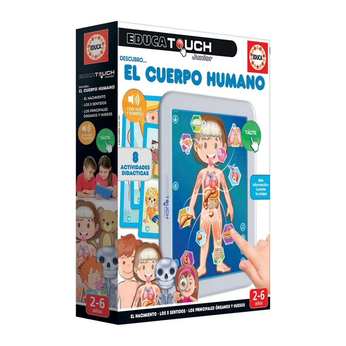 Interaktiv läsplatta för småbarn Educa Educa Touch Junior: El Cuerpo Humano - Image 4