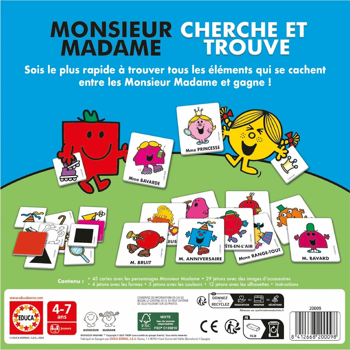 Juego Educativo Educa Mr. Men and Women - Image 3