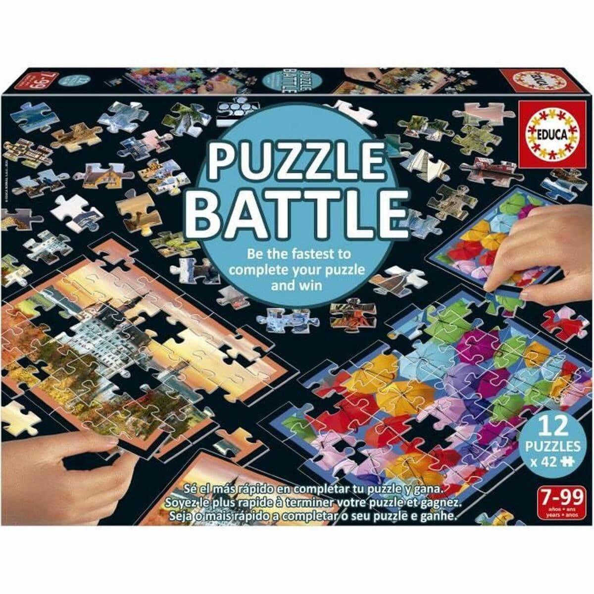 Puzzle Educa Battle Travel 42 Pieces (12 Units)