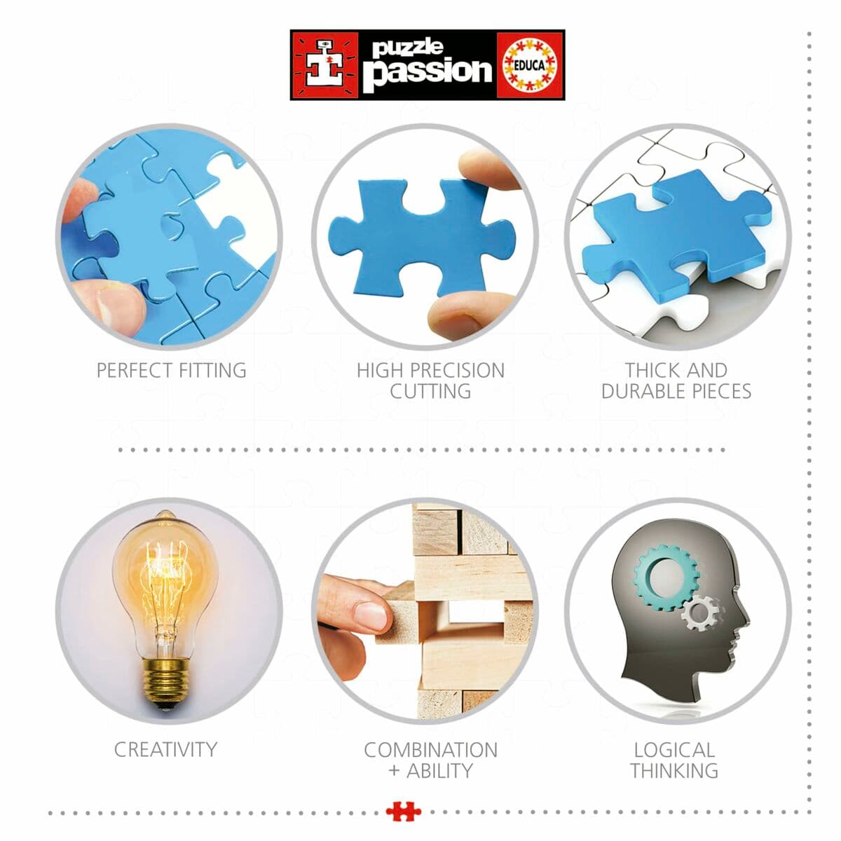 Pussel Educa Winter in Hallstatt, Austria 1500 Delar - Image 7