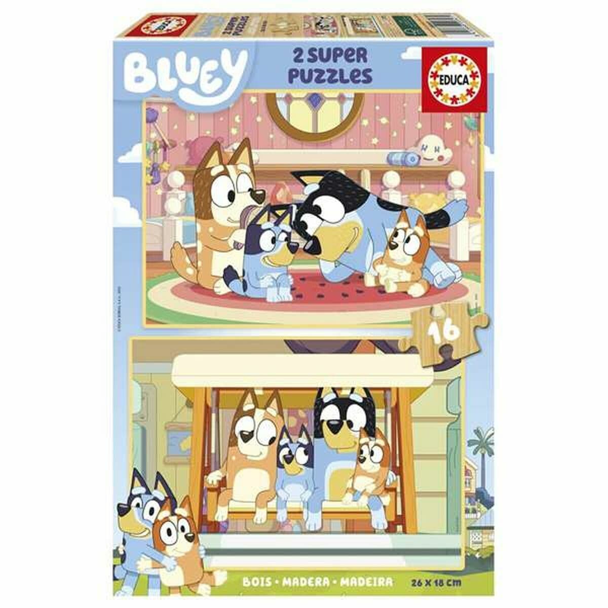 Set de 2 Puzzles Educa Bluey (2 Unidades) - Image 2