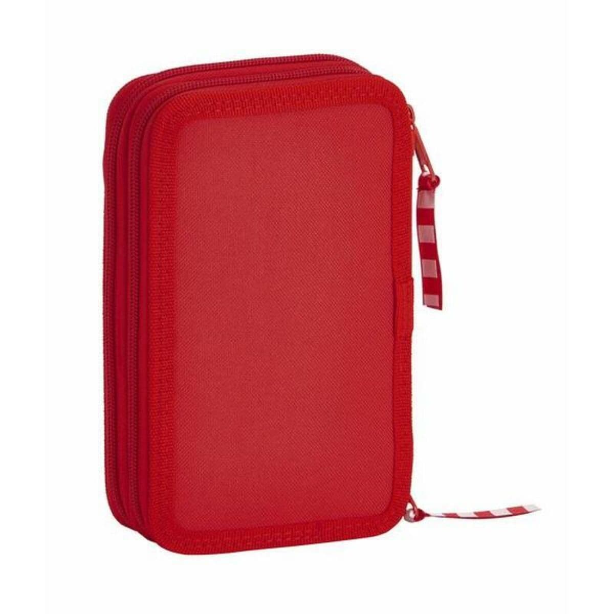 Plumier Doble Real Sporting de Gijón Rojo 12.5 x 19.5 x 4 cm (28 piezas) - Image 3