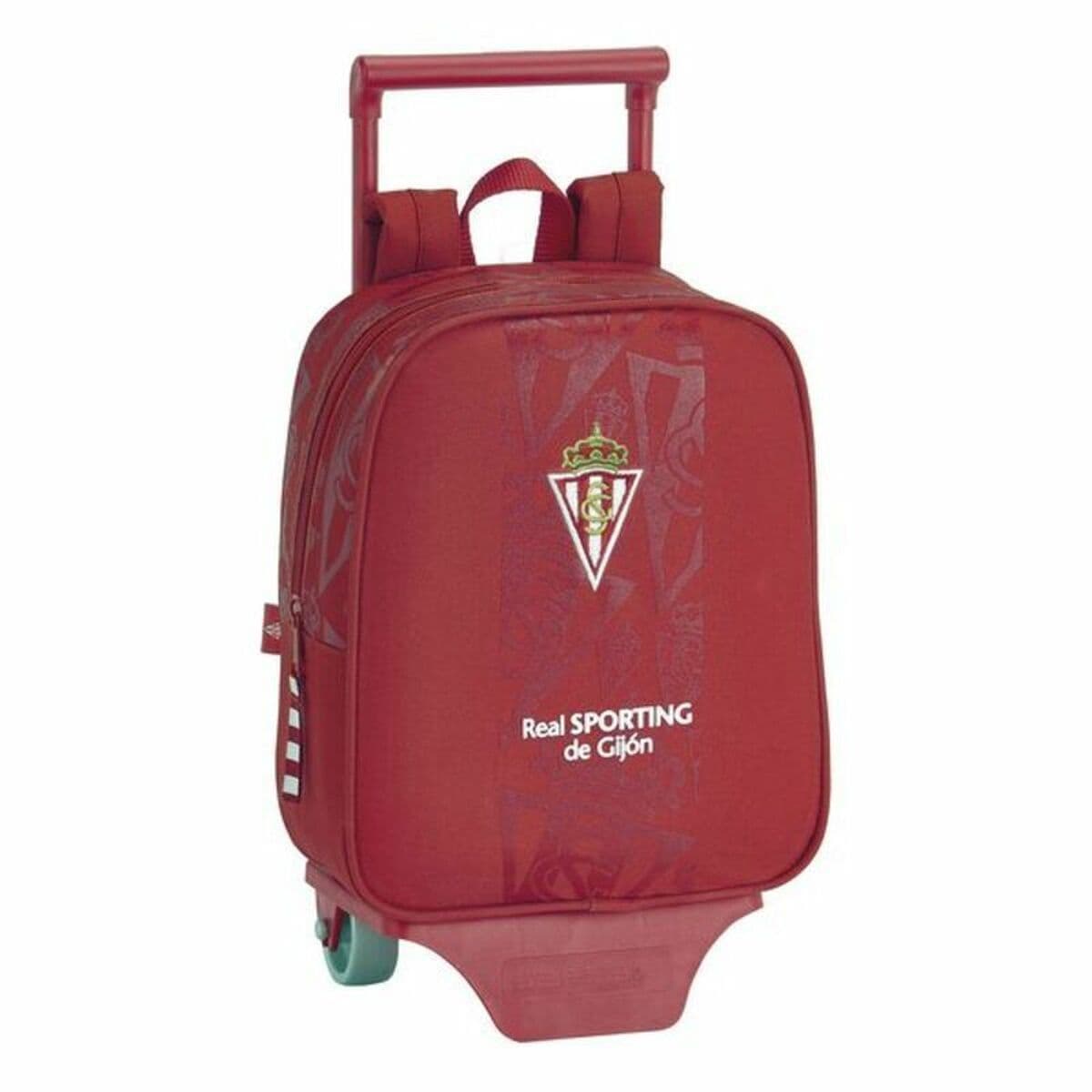 Mochila Escolar con Ruedas 805 Real Sporting de Gijón 611972280 Rojo - Image 2
