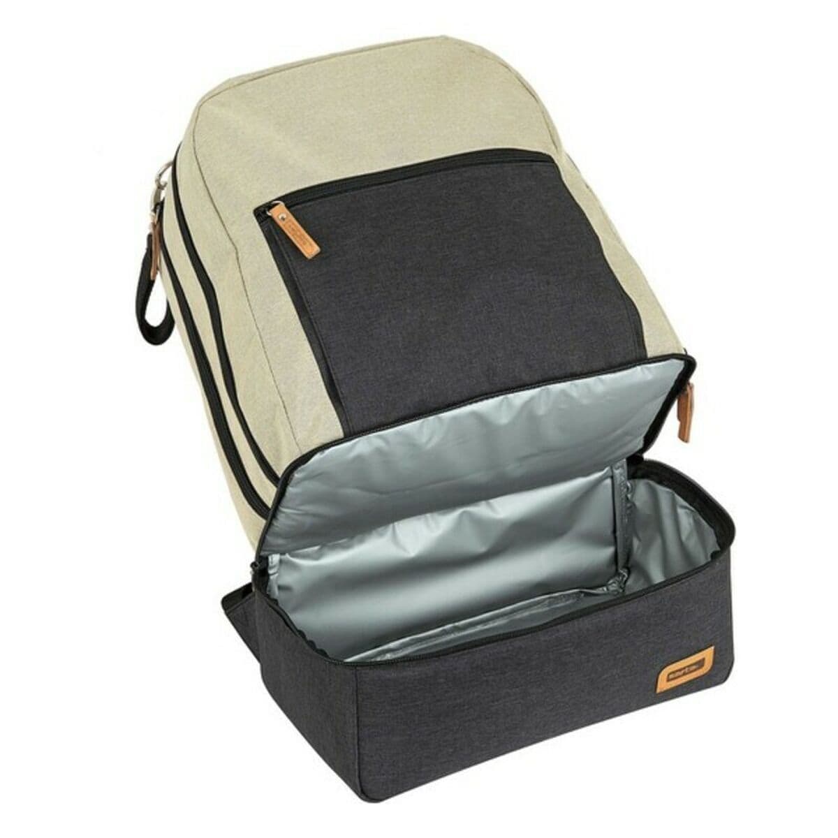 Borsa Sportiva con Portascarpe Safta M883 Beige Grigio scuro 15 L - Image 14
