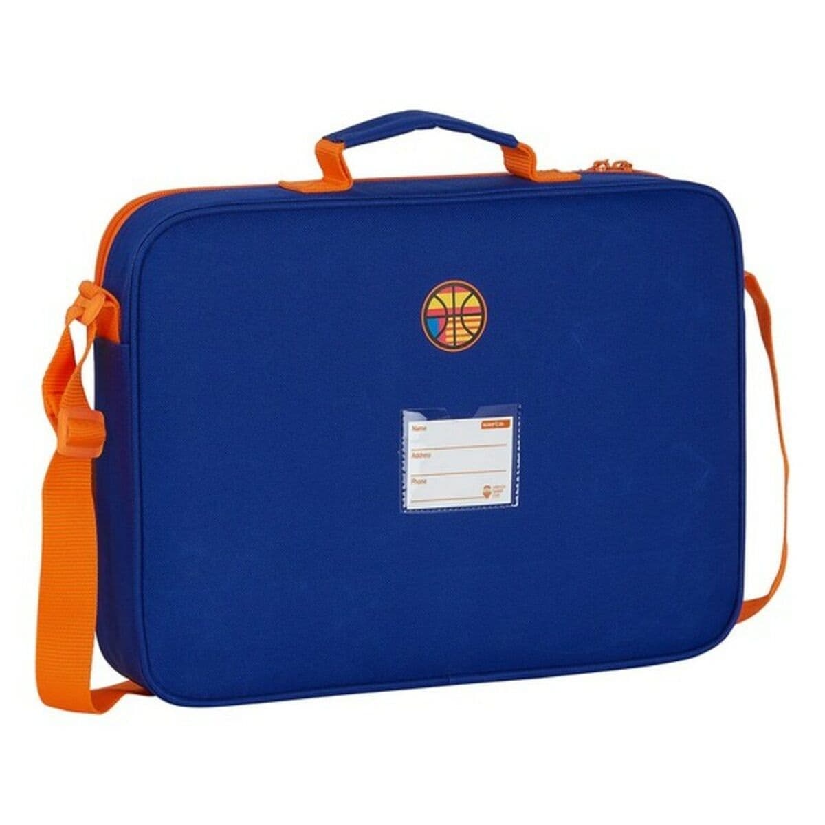 Cartable d'école Valencia Basket Bleu Orange (38 x 28 x 6 cm) - Image 2