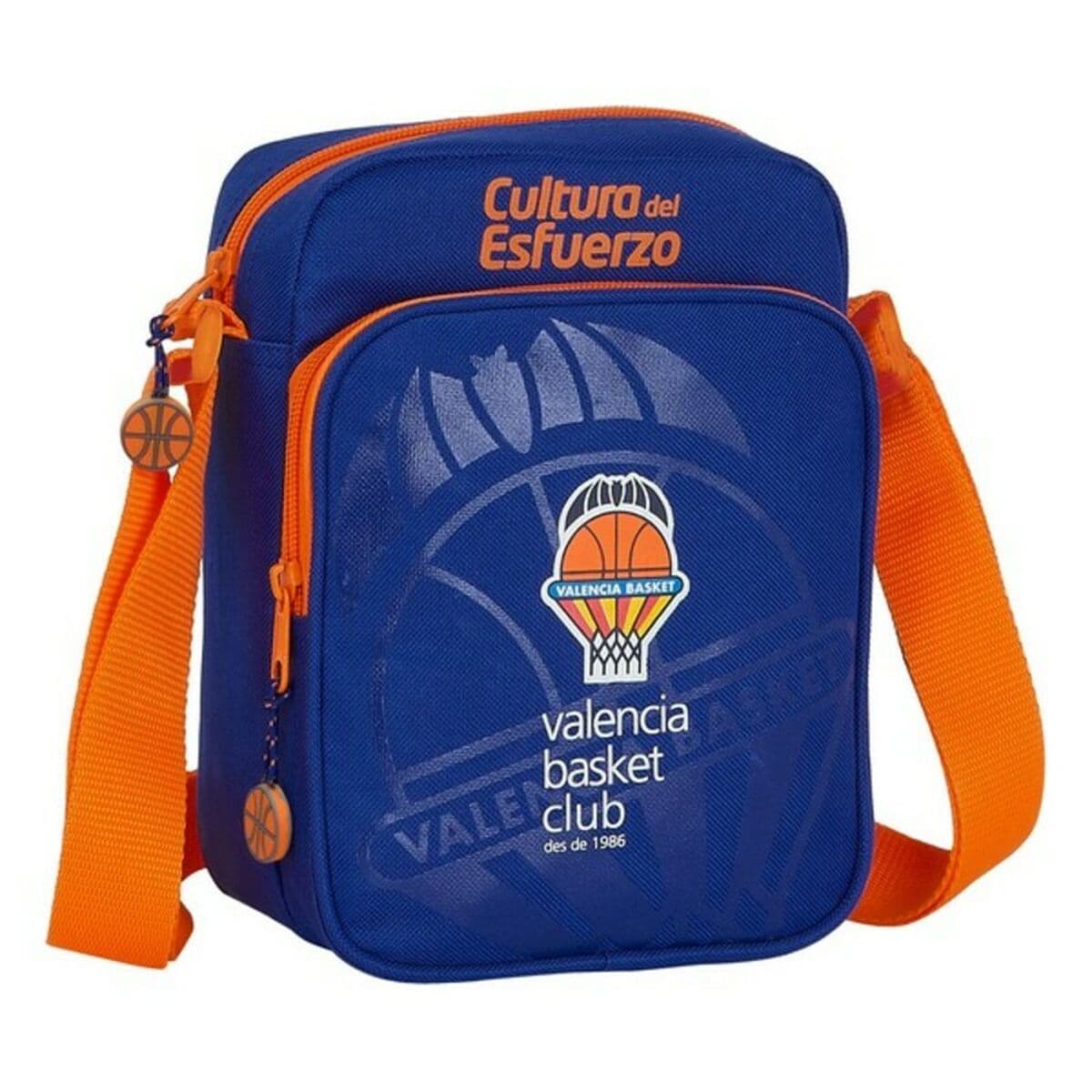 Handväska Valencia Basket M672 Blå Orange 16 x 22 x 6 cm