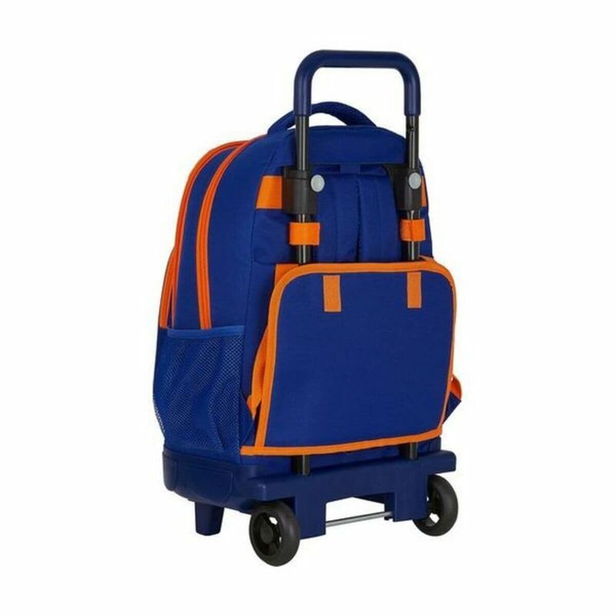 Mochila Escolar con Ruedas Compact Valencia Basket M918 Azul Naranja (33 x 45 x 22 cm) - Image 2