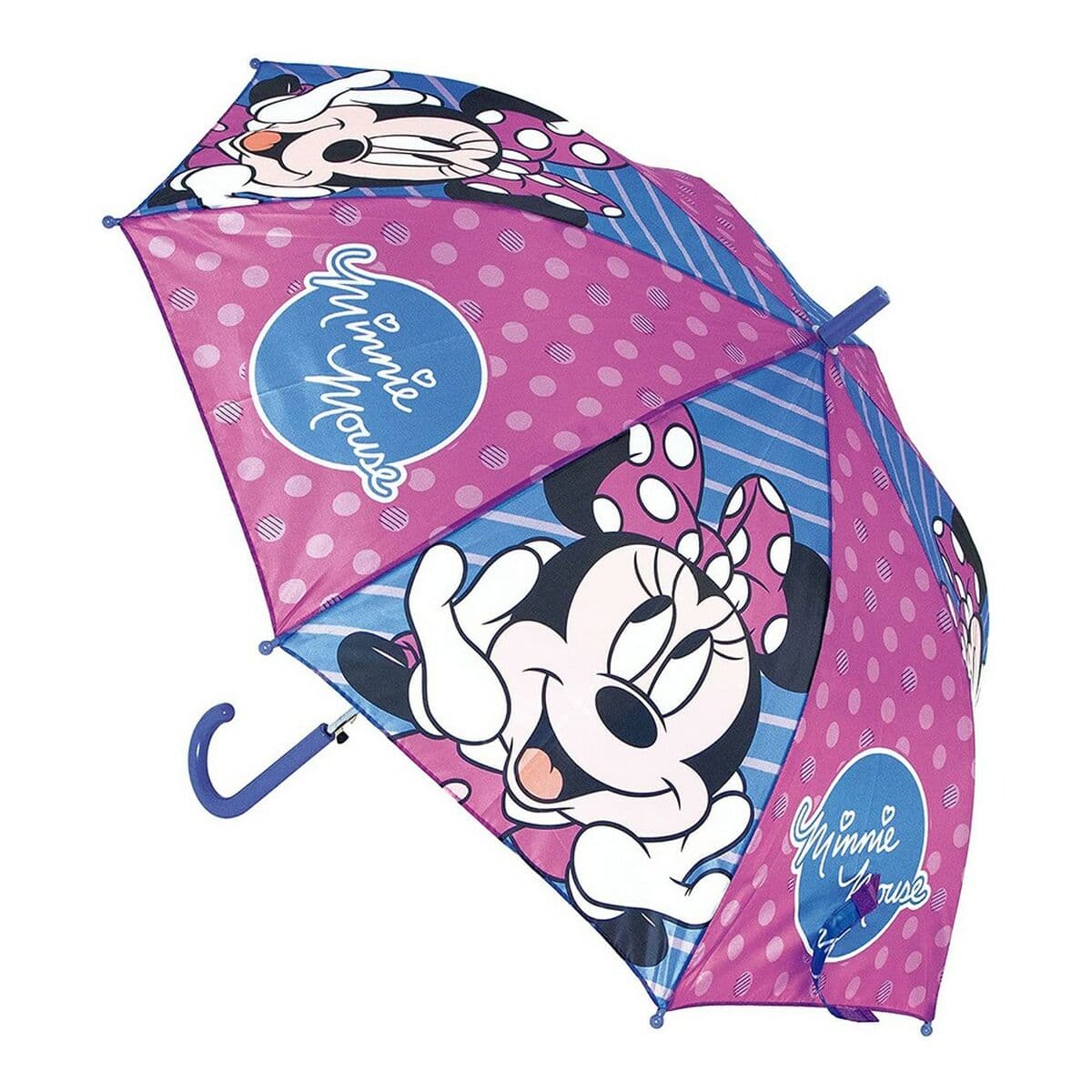 Paraguas Automático Minnie Mouse Lucky Azul Rosa (Ø 84 cm) - Image 2