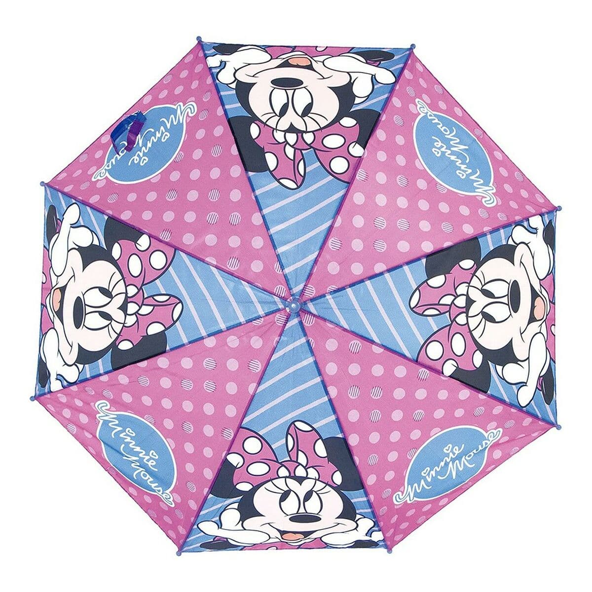 Paraguas Automático Minnie Mouse Lucky Azul Rosa (Ø 84 cm) - Image 3