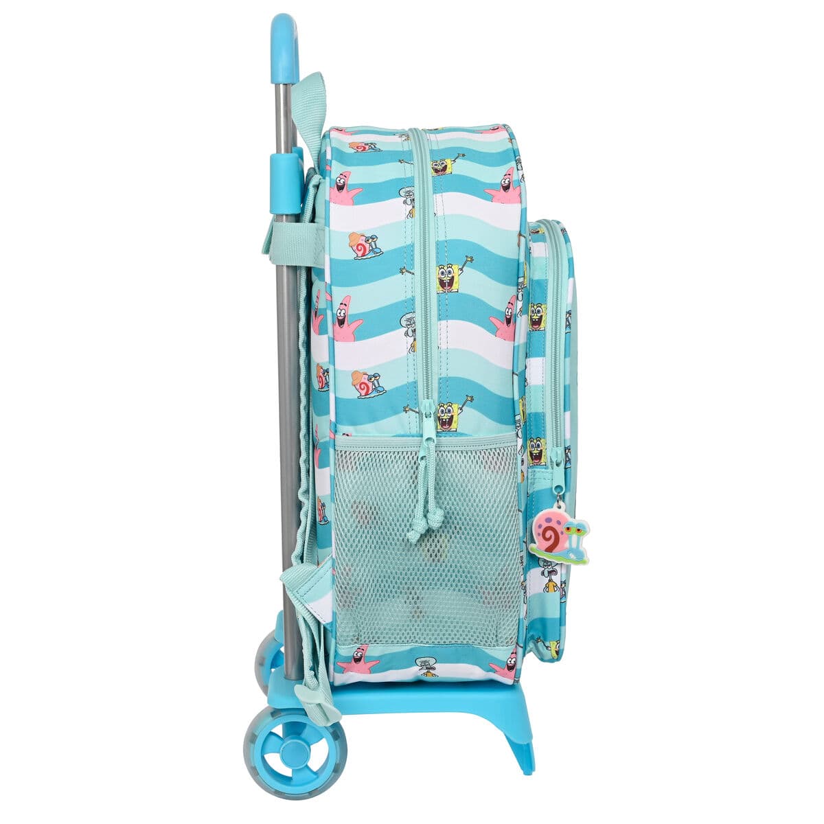 Mochila Escolar con Ruedas Spongebob Stay positive Azul Blanco (33 x 42 x 14 cm) - Image 2