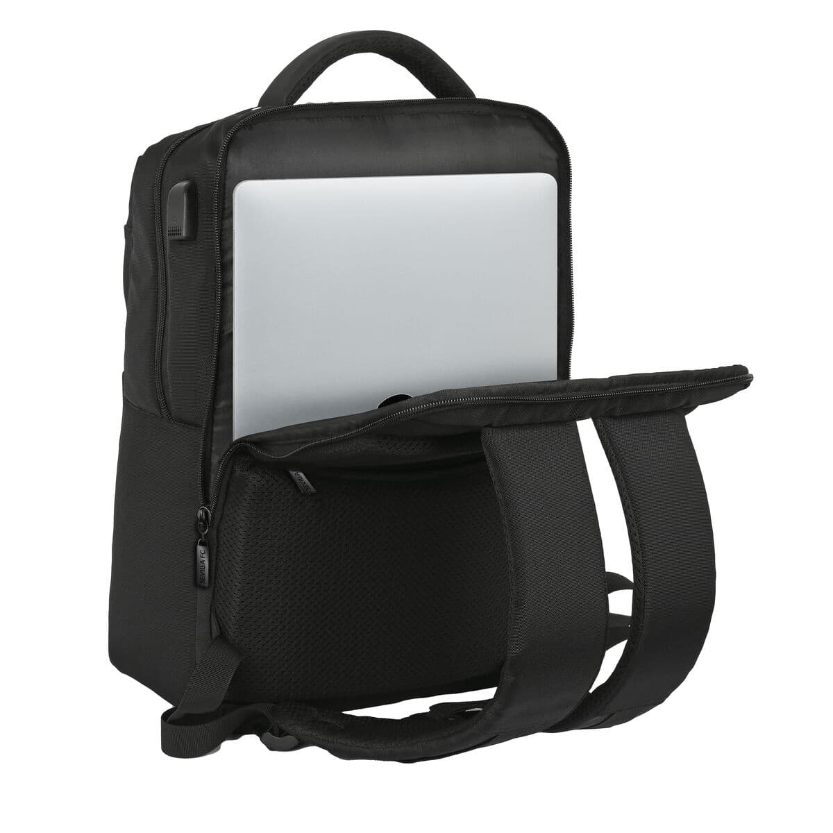 Sacoche pour Portable Sevilla Fútbol Club Premium 15,6'' Noir (31 x 44 x 13 cm) - Image 4