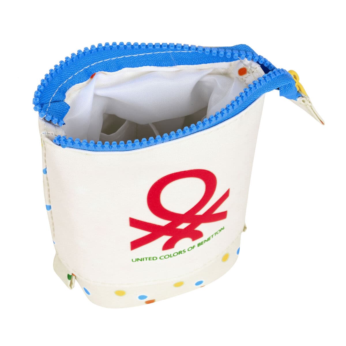 Estuche Cubilete Benetton Topitos Blanco (8 x 19 x 6 cm) - Image 2