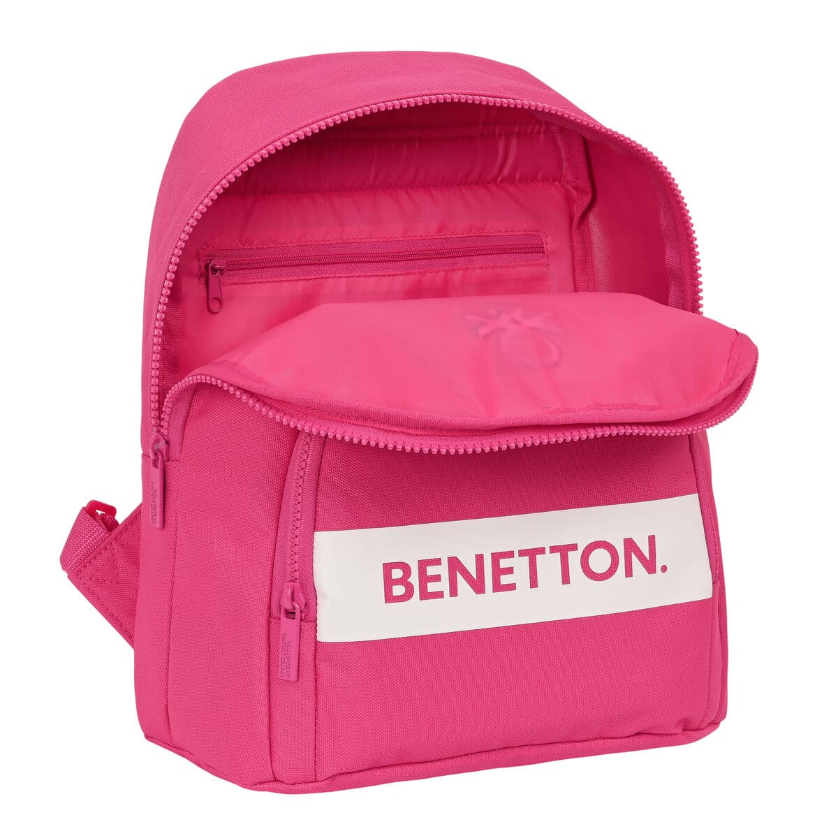 Ryggsäck Casual Benetton Raspberry Fuchsia 13 L - Image 4