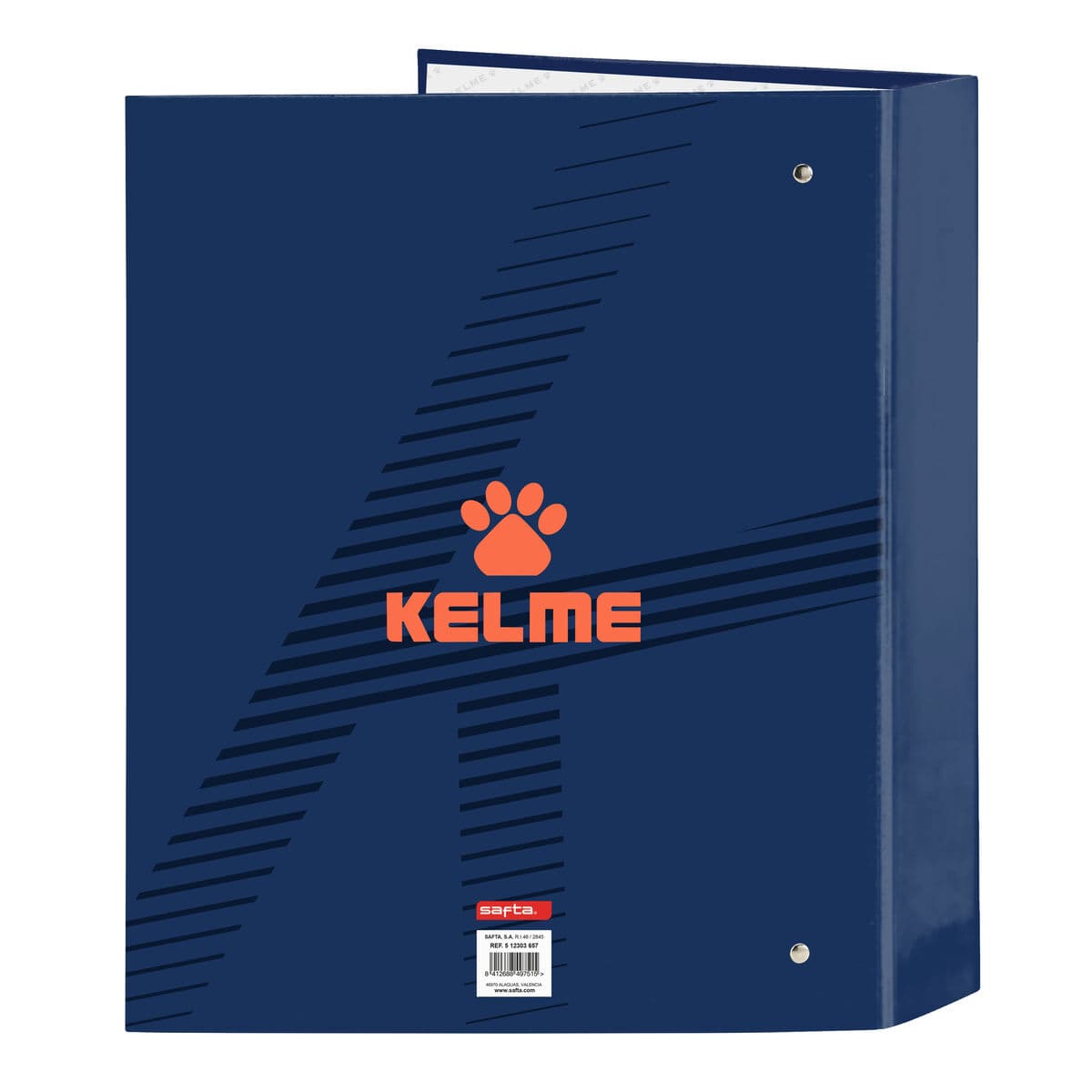 Carpeta de anillas Kelme Navy blue Naranja Azul marino A4 (27 x 33 x 6 cm) - Image 2