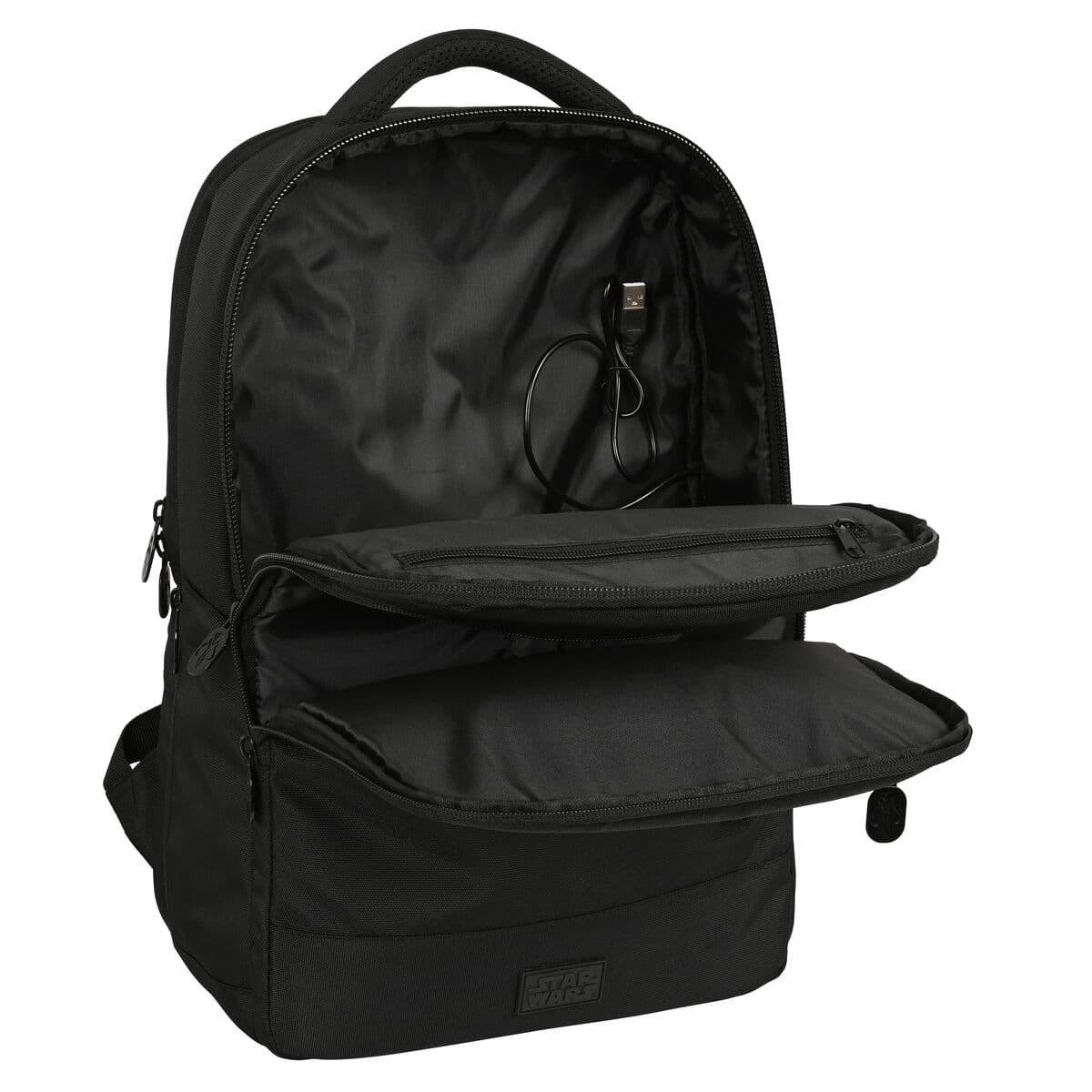 Sac à Dos pour Portable et Tablette avec Sortie USB The Mandalorian Noir - Image 4